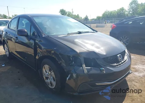 2013 Honda Civic Lx from USA, damaged, VIN 2HGFB2F55DH578018